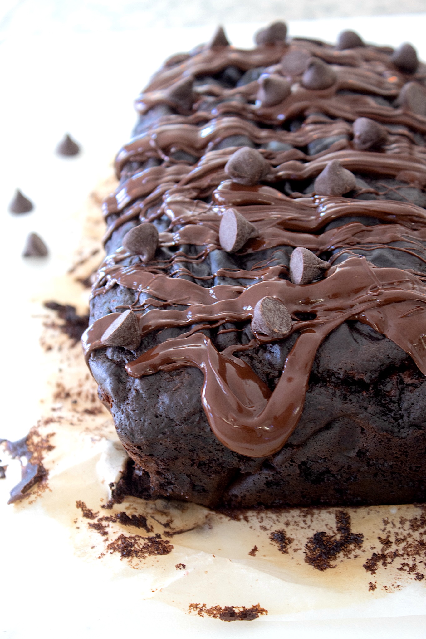 Double Chocolate Zucchini Bread - GigglingFork.com